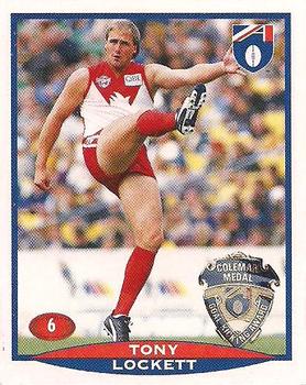 1997 Select AFL Stickers #6 Tony Lockett Front